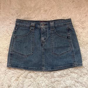Levi’s SuperLow Stretch Micro Mini Denim Jean Skirt